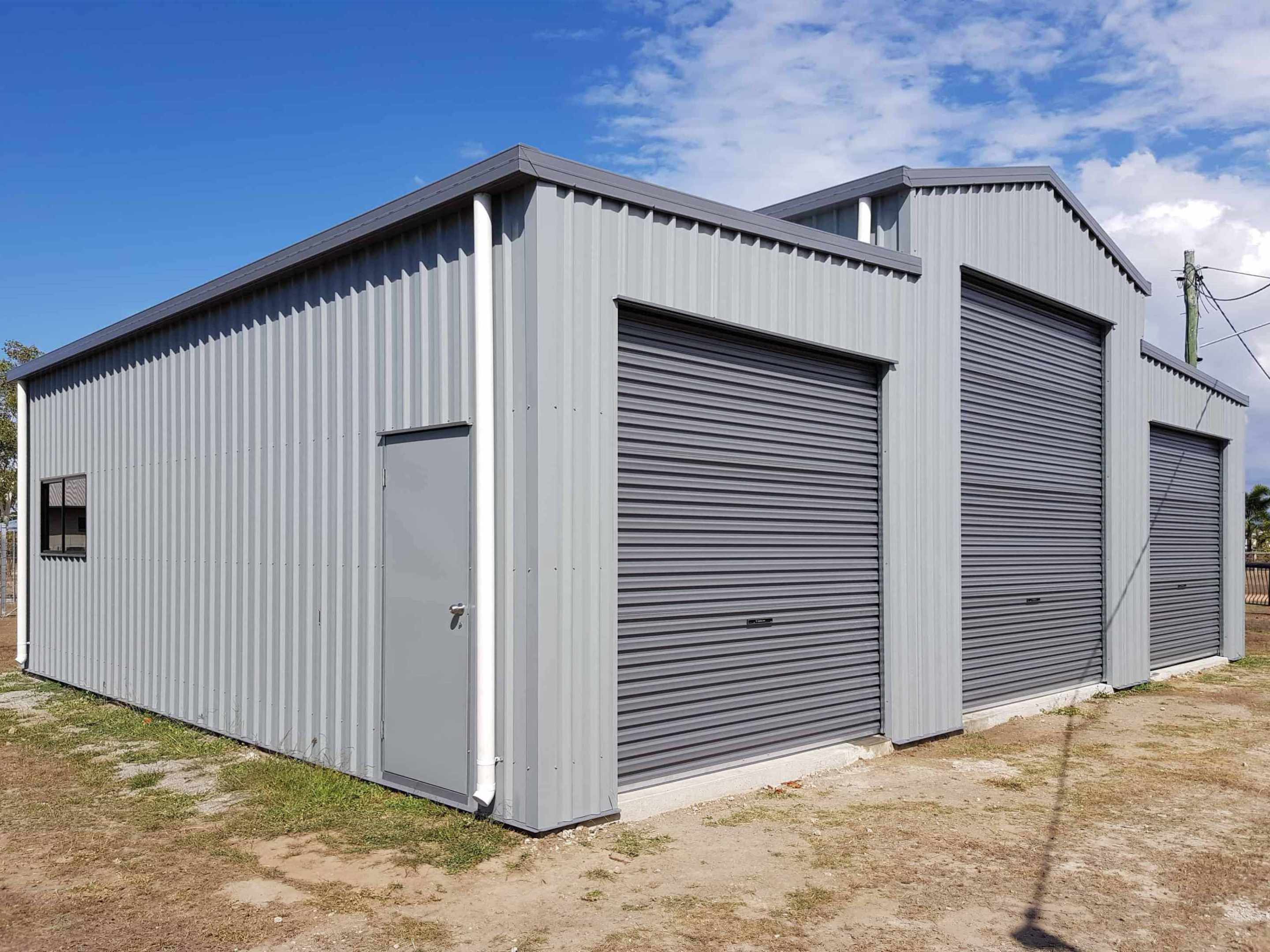 Large triple door shed by Bryland Sheds